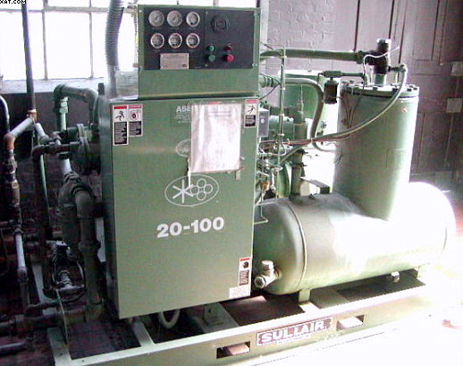 SULLAIR 20-100H WCAC Screw Compressor, 100 hp,